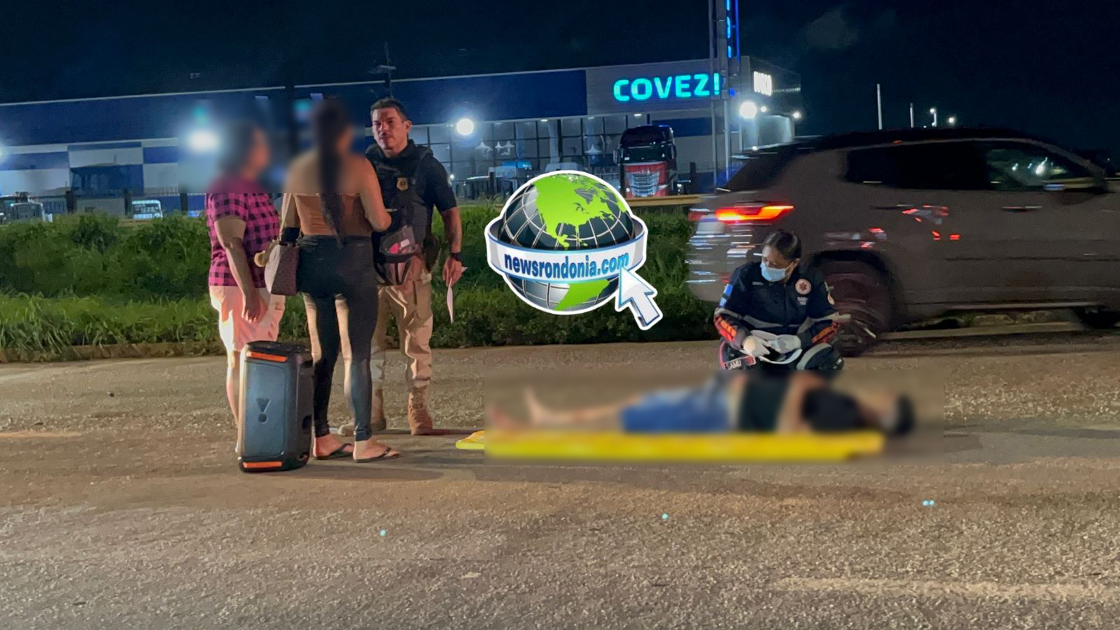 Motociclista bate em traseira de carro na BR-364 em Porto Velho - News Rondônia